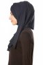 Betul - Svart 1X Jersey Hijab - Ecardin