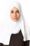 Betul - Hvit 1X Jersey Hijab - Ecardin