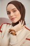 Ceyda - Mørkebrun Cazz Hijab