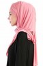 Cansu Mörkrosa 3X Jersey Hijab Sjal Ecardin 200947-3