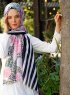 Capella - Rosa Mønstret Hijab - Sal Evi