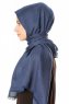 Caria - Marineblå Hijab - Madame Polo