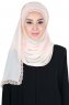 Carin - Beige Praktisk Chiffon Hijab