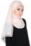 Carin - Beige Praktisk Chiffon Hijab