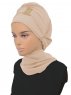 Carmen - Beige Praktisk Hijab - Ayse Turban