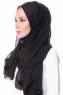 Ceren Svart Chiffon Hijab Sehr-i Sal 400136b