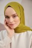 Silky Plain - Olivengrønn Hijab