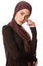 Derya - Brun Praktisk Chiffon Hijab