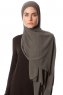 Derya - Khaki Praktisk Chiffon Hijab