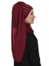 Diana Bordeaux Praktisk Hijab Sjal Ayse Turban 326206d
