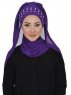 Diana Lila Praktisk Hijab Sjal Ayse Turban 326208b