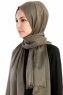 Dilsad Khaki Hijab Sjal Madame Polo 130019-2