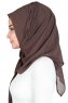 Disa - Brun Praktisk Chiffon Hijab
