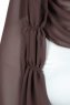 Disa - Brun Praktisk Chiffon Hijab