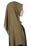 Disa - Khaki Praktisk Chiffon Hijab