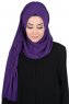 Disa - Lilla Praktisk Chiffon Hijab