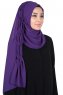 Disa - Lilla Praktisk Chiffon Hijab