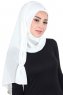 Disa - Offwhite Praktisk Chiffon Hijab