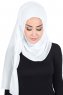 Disa - Hvit Praktisk Chiffon Hijab