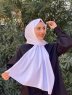 Djamila - Hvit Bomull Hijab - Mirach