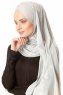 Duru - Lysegrå & Gammelrosa Jersey Hijab