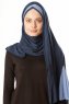 Duru - Marineblå & Indigo Jersey Hijab