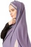 Duru - Mørklilla & Steingrå Jersey Hijab