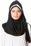 Duru - Svart & Hvit Jersey Hijab