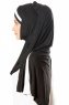 Duru - Svart & Hvit Jersey Hijab
