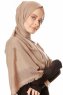 Ebru - Beige Bomull Hijab