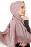 Ebru - Gammelrosa Bomull Hijab