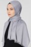 Ece Ljusgrå Pashmina Hijab Sjal Halsduk 400057b