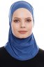 Elif - Blå Sport Hijab - Ecardin