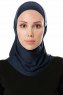 Elif - Marineblå Sport Hijab - Ecardin