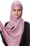 Eslem - Lilla Pile Jersey Hijab - Ecardin