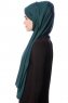 Eslem - Mørk Grønn Pile Jersey Hijab - Ecardin