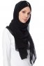 Evren - Svart Chiffon Hijab