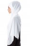 Evren - Hvit Chiffon Hijab