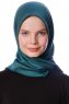 Eylul - Mørk Grønn Kvadrat Rayon Hijab