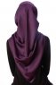 Eylul - Plomme Kvadrat Rayon Hijab
