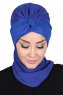 Gill - Blå & Blå Praktisk Hijab