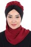 Gill - Bordeaux & Svart Praktisk Hijab