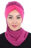 Gill - Fuchsia & Fuchsia Praktisk Hijab