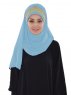 Gina Ljusblå Praktisk One-Piece Hijab Ayse Turban 324127-1