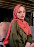 Hanadi - Terracotta Bomull Hijab - Mirach