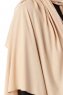 Hande - Beige Bomull Hijab - Gülsoy