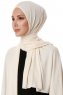 Hande - Creme Bomull Hijab - Gülsoy