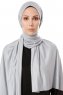 Hande - Grå Bomull Hijab - Gülsoy