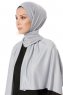 Hande - Grå Bomull Hijab - Gülsoy