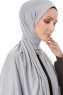 Hande - Grå Bomull Hijab - Gülsoy